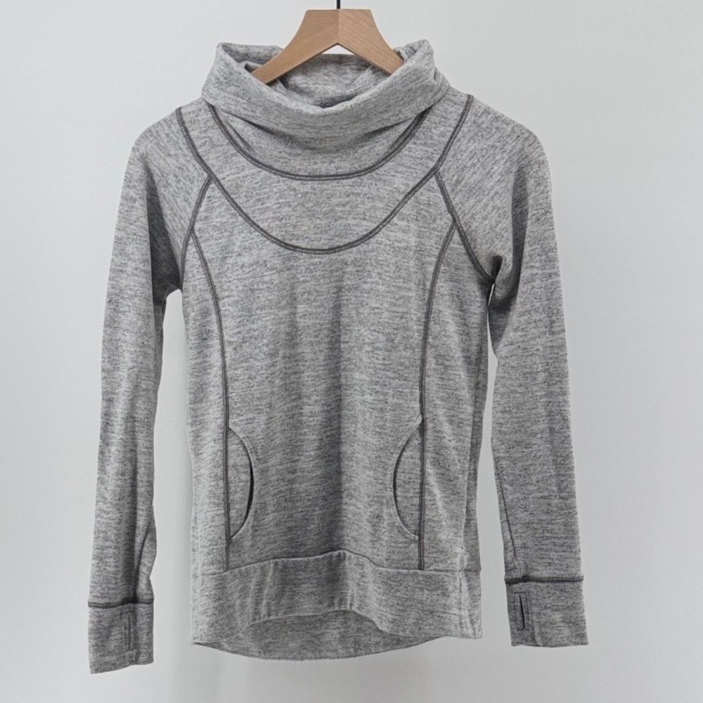Kuhl Lea Pullover Women XS Grey Cowl Neck Hoodie 4186 Gorpcore Athleisure